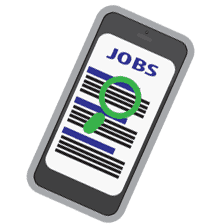 job search on cell phone