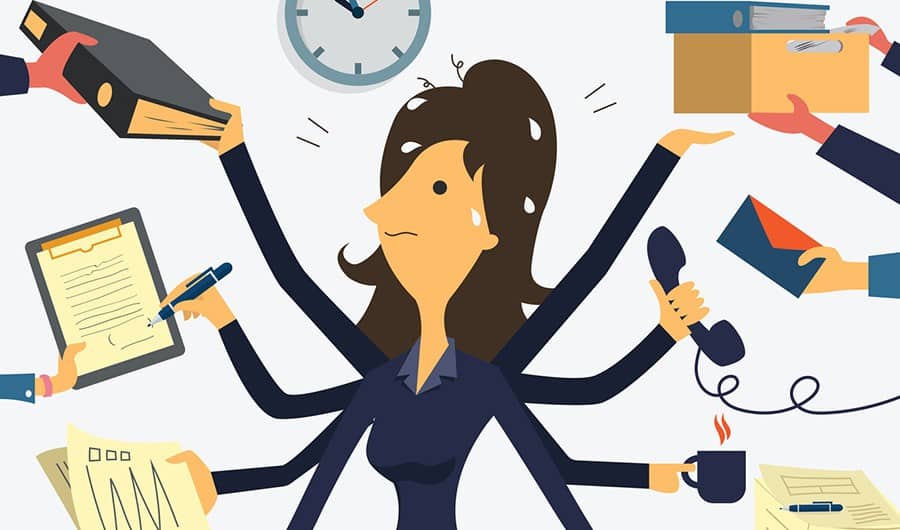 Busy HR with lots of arms