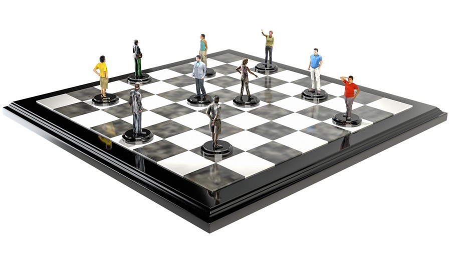 Blog-12-31-19B chess board with project team