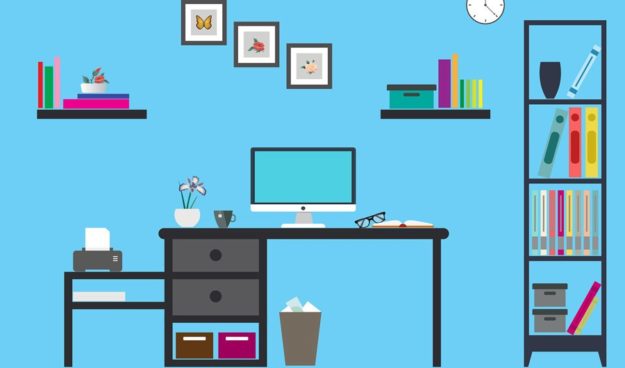 working remotely home office