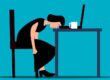 quiet quitting head on desk
